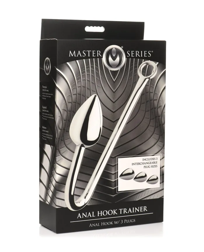 Anal Xr LLC Master Series Anal Hook Trainer w3 Plugs Silver
