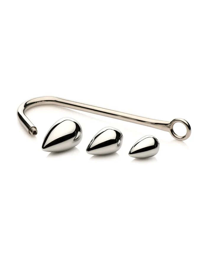 Anal Xr LLC Master Series Anal Hook Trainer w3 Plugs Silver Anal Xr LLC Master Series Anal Hook Trainer w3 Plugs Silver