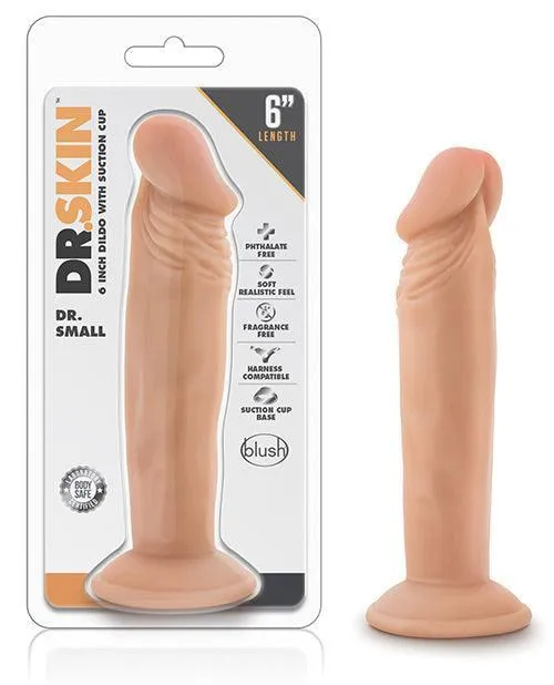 Blush Dr Skin Dr Small 6 Dildo Vanilla Blush Novelties Dildos