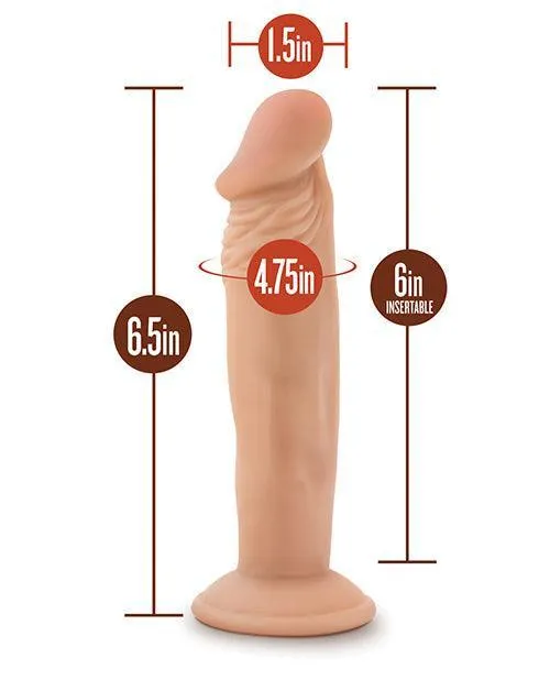 Blush Dr Skin Dr Small 6 Dildo Vanilla Blush Novelties Dildos
