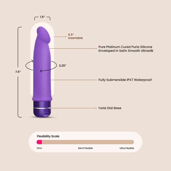 Blush Novelties Luxe Purity smooth silicone Anal