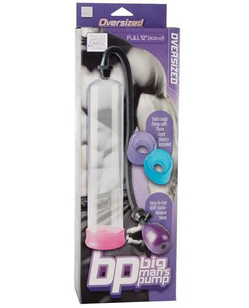 California Exotic Novelties Female Sex Toys Big Mans Pump 12 w3 Sized Sleeves Clear California Exotic Novelties Female Sex Toys Big Mans Pump 12 w3 Sized Sleeves Clear