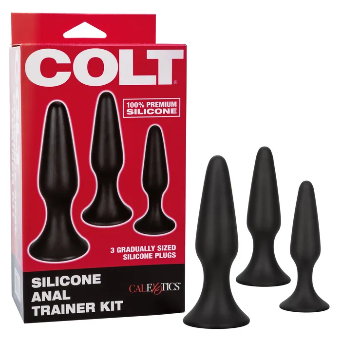 California Exotics Anal California Exotics Colt Silicone Anal Trainer Kit 3 Plugs Black California Exotics Anal California Exotics Colt Silicone Anal Trainer Kit 3 Plugs Black