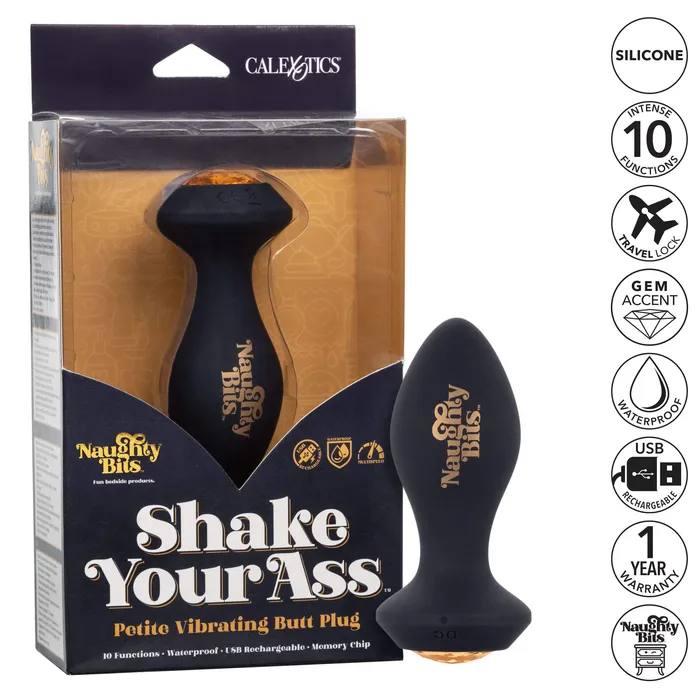 California Exotics California Exotics Naughty Bits Shake Your Ass Petite Vibrating Butt Plug Black Anal California Exotics California Exotics Naughty Bits Shake Your Ass Petite Vibrating Butt Plug Black Anal