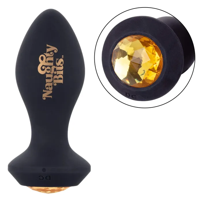 California Exotics California Exotics Naughty Bits Shake Your Ass Petite Vibrating Butt Plug Black Anal