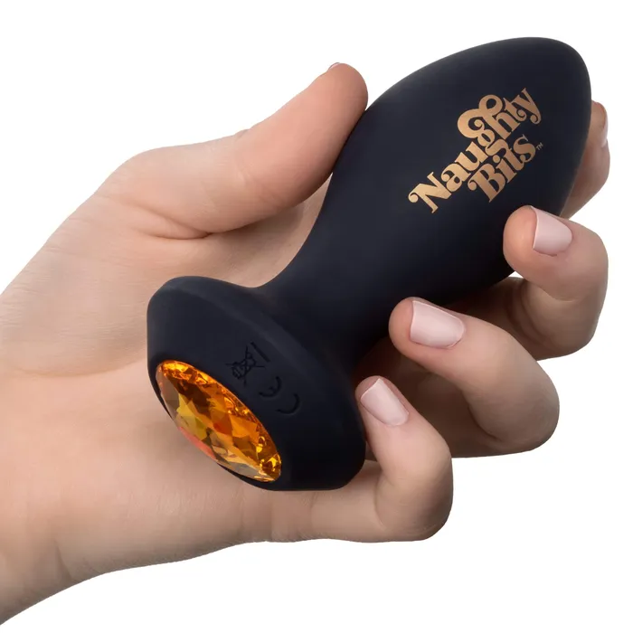 California Exotics California Exotics Naughty Bits Shake Your Ass Petite Vibrating Butt Plug Black Anal