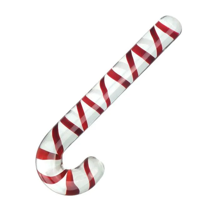 Chirstams Gift Doubleend Butt Plug Glass Pleasure Wand Dildo Candy Cane Unisex Anal Butt Plug for Men Women propinkup Anal
