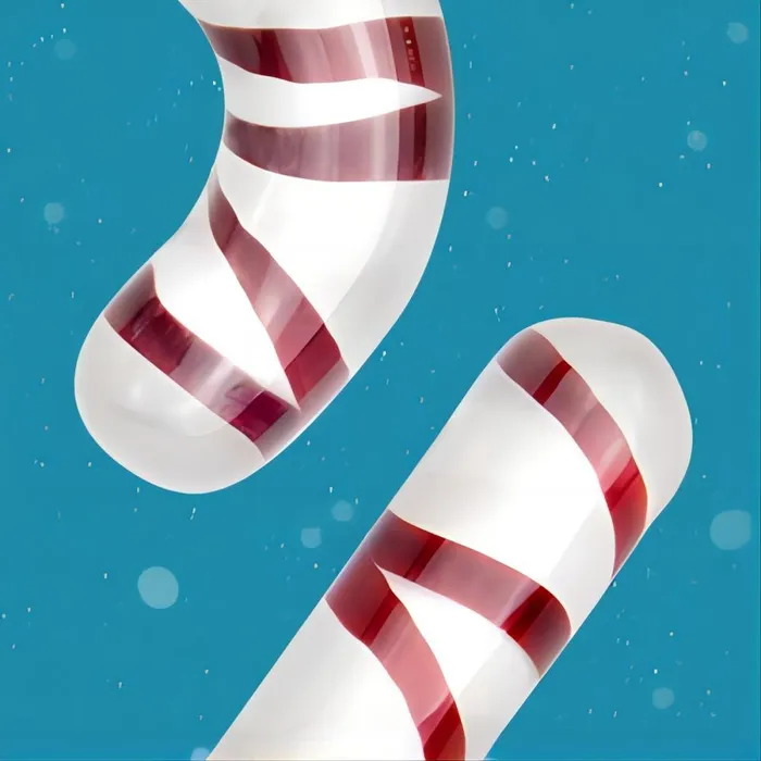 Chirstams Gift Doubleend Butt Plug Glass Pleasure Wand Dildo Candy Cane Unisex Anal Butt Plug for Men Women propinkup Anal