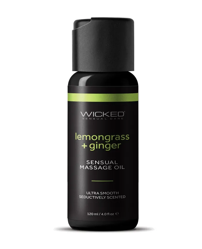 Couples Wicked Sensual Care Wicked Sensual Care Lemongrass Ginger Massage Oil 4 oz