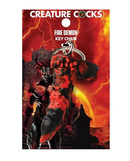 Creature Cocks Fire Demon Keychain RedBlack Xr LLC Anal