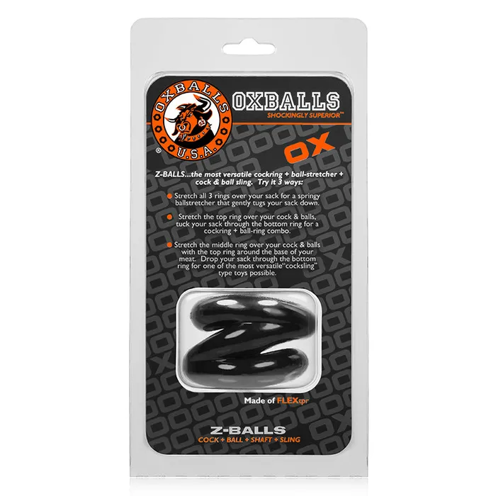 Dildos Oxballs Oxballs Z Balls Ballstretcher Black