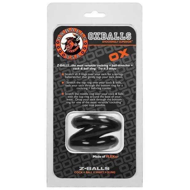 Dildos Oxballs Oxballs Z Balls Ballstretcher Black