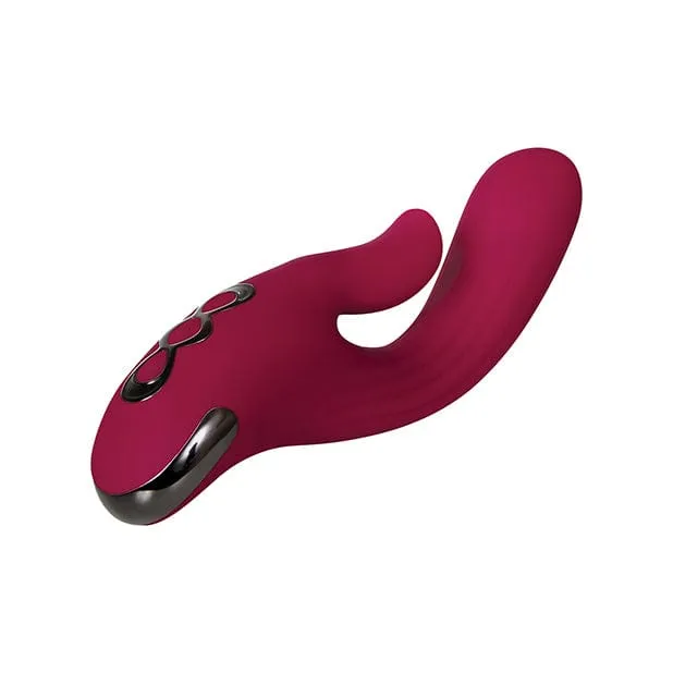 Evolved Red Dream Dual Stimulator Rabbit Vibrator Burgundy Evolved Vibrators