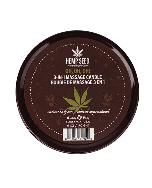 Female Sex Toys Earthly Body 2024 Holiday 3 in 1 Massage Candle 6 oz Oh Oh Oh Earthly Body Female Sex Toys Earthly Body 2024 Holiday 3 in 1 Massage Candle 6 oz Oh Oh Oh Earthly Body