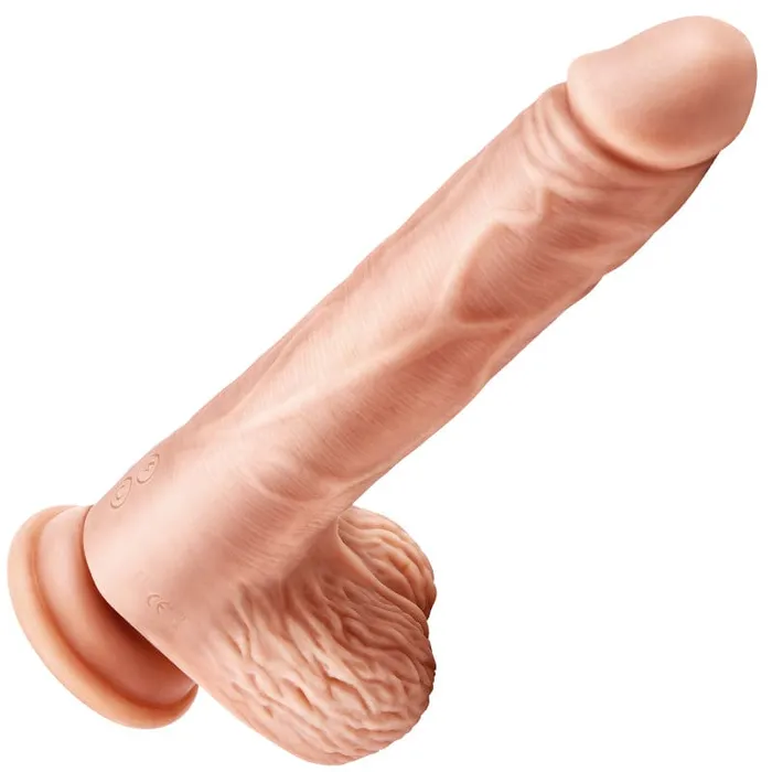 Female Sex Toys Erocome Aquila Heating Rotating Vibrating Realistic Dildo 88 Beige Erocome