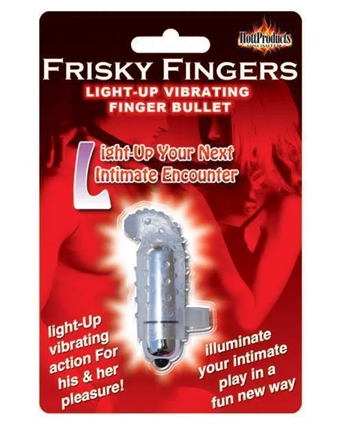 Frisky Finger Light Up Vibrating Finger Bullet Hott Products Female Sex Toys