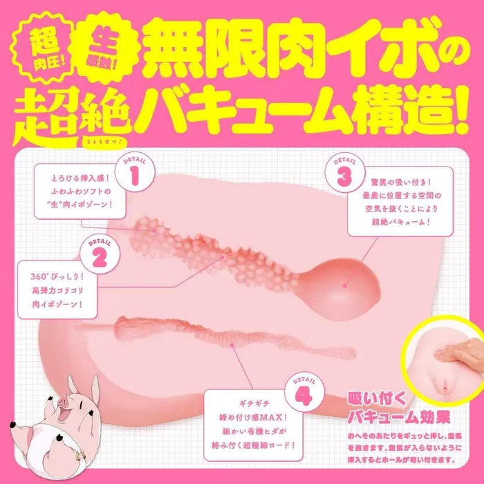 G Project G Project Nikumon Momochi Onahole 22kg Beige Vibrators