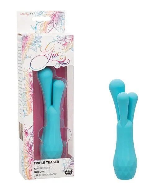 Gia Triple Teaser Aqua California Exotic Novelties Vibrators