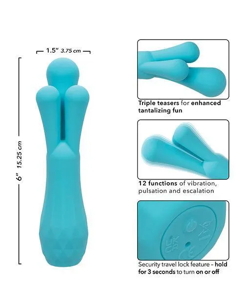 Gia Triple Teaser Aqua California Exotic Novelties Vibrators