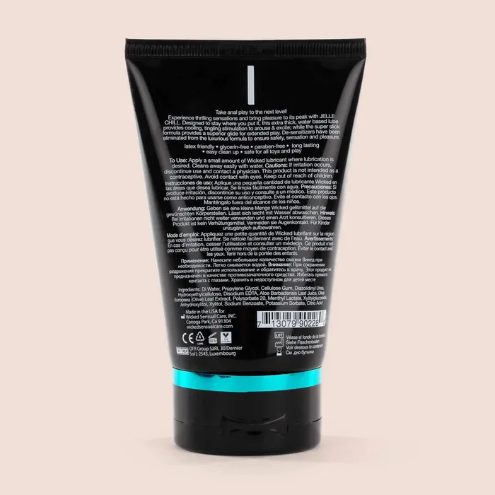 Lubricants Wicked Jelle Chill cooling extra thick waterbased lubricant Wicked Sensual Care