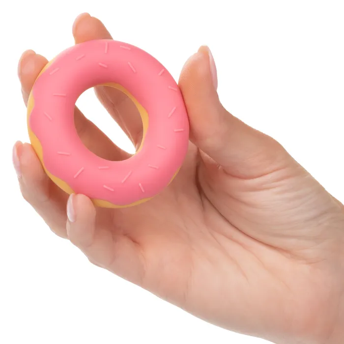 Male Sex Toys California Exotics California Exotics Naughty Bits Dickin Donuts Silicone Donut Cock Ring Pink