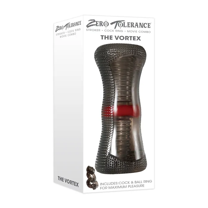 Male Sex Toys Zero Tolerance Zero Tolerance The Vortex Soft Stroker with Vibrating Cock Ring Black Male Sex Toys Zero Tolerance Zero Tolerance The Vortex Soft Stroker with Vibrating Cock Ring Black