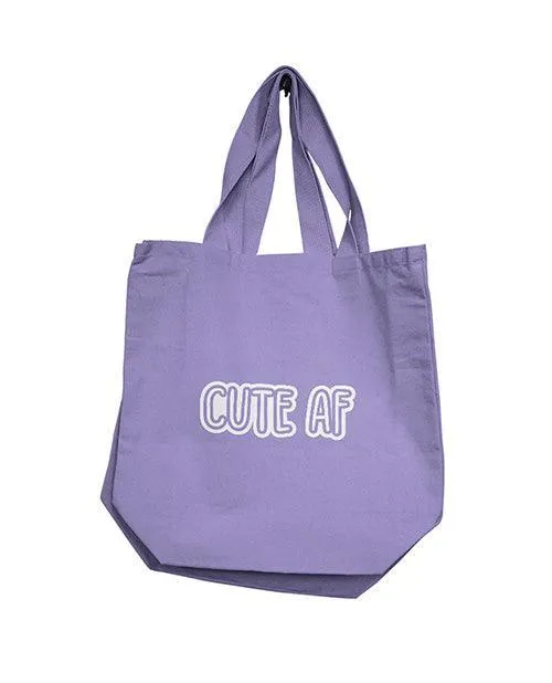 Nobu Cute AF Reusable Tote Lilac Bodispa INC Dildos