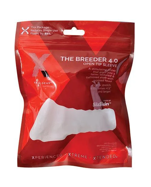 Perfect Fit Brand Male Sex Toys Xplay Gear The Breeder Sleeve 40 Clear