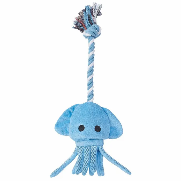 Petio Petio Admate Sturdy Rope Dog Toy Squid Blue Vibrators