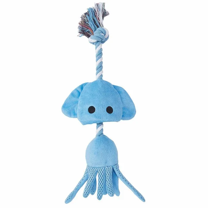 Petio Petio Admate Sturdy Rope Dog Toy Squid Blue Vibrators