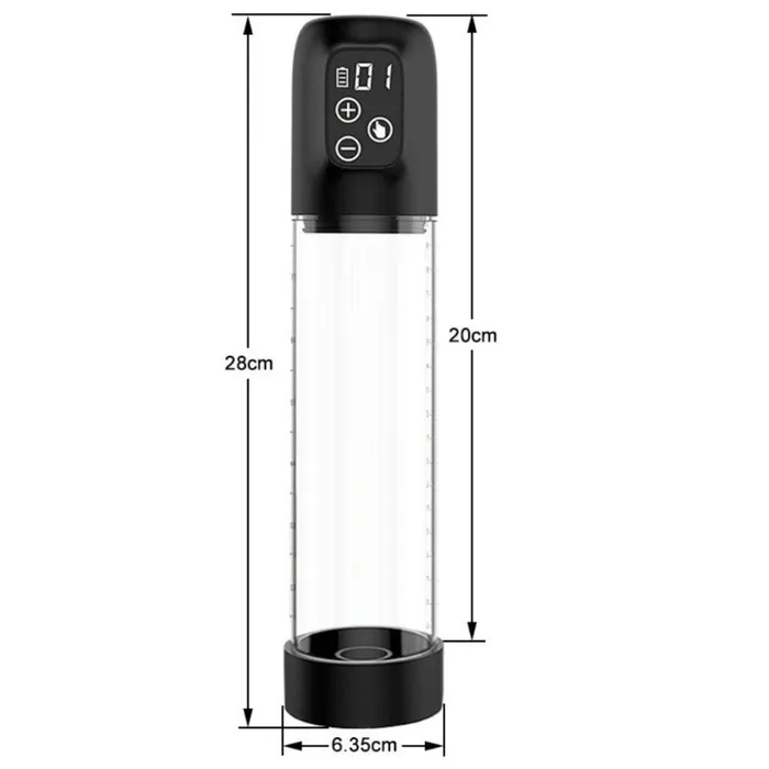 propinkup Male Sex Toys Water SPA Penis Pump LCD Screen Cock Enlargment Gear Male Trainning