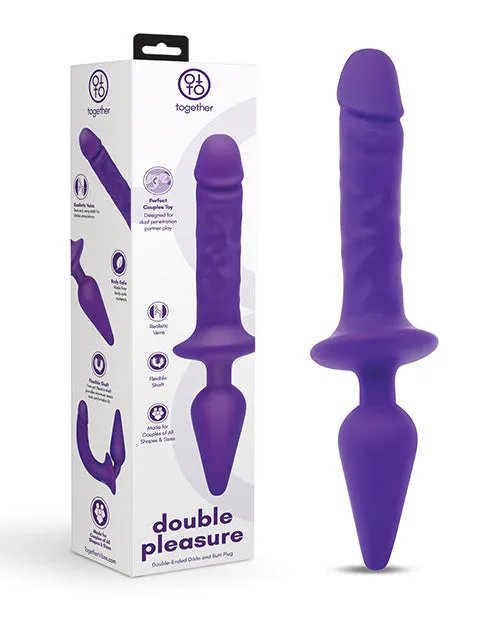 Together Double Pleasure 11 DoubleEnded Dildo Butt Plug Purple Electric Eel INC Dildos Together Double Pleasure 11 DoubleEnded Dildo Butt Plug Purple Electric Eel INC Dildos