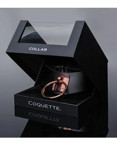 Vibrators Coquette International Pleasure Collection Adjustable Collar Blackrose Gold Vibrators Coquette International Pleasure Collection Adjustable Collar Blackrose Gold