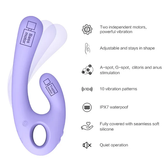Vibrators Javtoys Nomi Tang Flex Bi