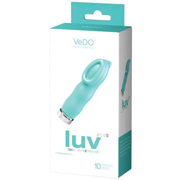 Vibrators VeDO Luv Plus Rechargeable Clit Massager Tease Me Turquoise VeDO Vibrators VeDO Luv Plus Rechargeable Clit Massager Tease Me Turquoise VeDO