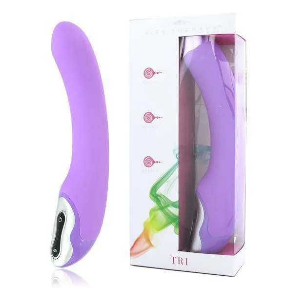 Vibrators Vibe Therapy Tri Vibrator Purple Vibe Therapy