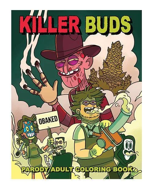 Wood Rocket Killer Buds Adult Coloring Book Wood Rocket LLC Vibrators