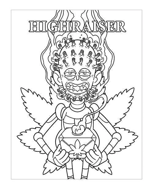 Wood Rocket Killer Buds Adult Coloring Book Wood Rocket LLC Vibrators