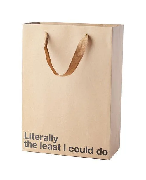 Wood Rocket LLC Literally The Least I Could Do Gift Bag Dildos