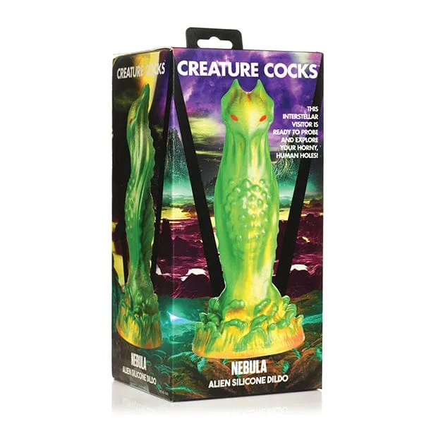 XR Dildos XR Creature Cocks Nebula Alien Silicone Dildo 76 Green
