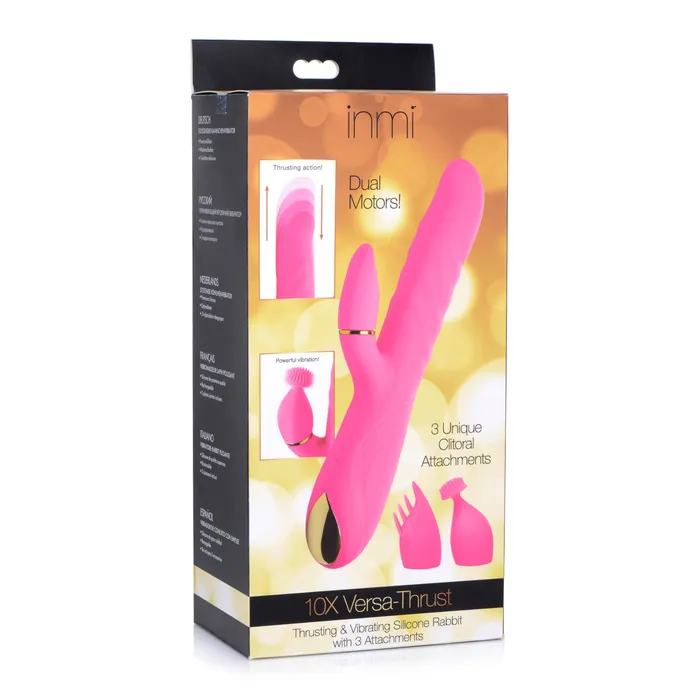 10X VersaThrust Vibe Thrust Rabbit w Attachments Inmi Vibrators