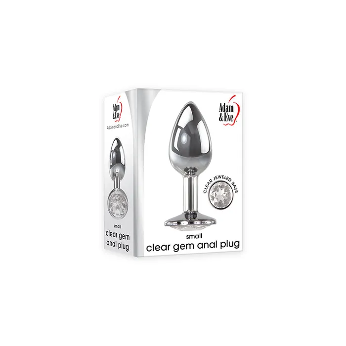 Adam Eve Metal Anal Plug With Clear Gemstone Base Small Evolved Male Sex Toys Adam Eve Metal Anal Plug With Clear Gemstone Base Small Evolved Male Sex Toys