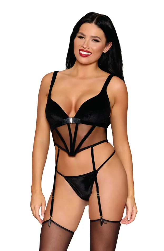 Anal DREAMGIRL INTERNATIONAL VELVET BUSTER G STRING BLACK LARGE