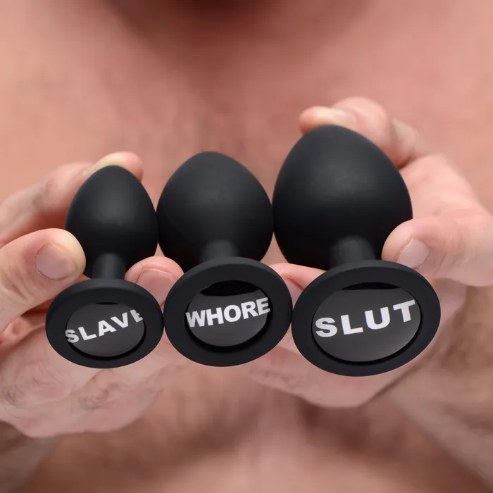 Anal Master Series Dirty Words Anal Plug Set