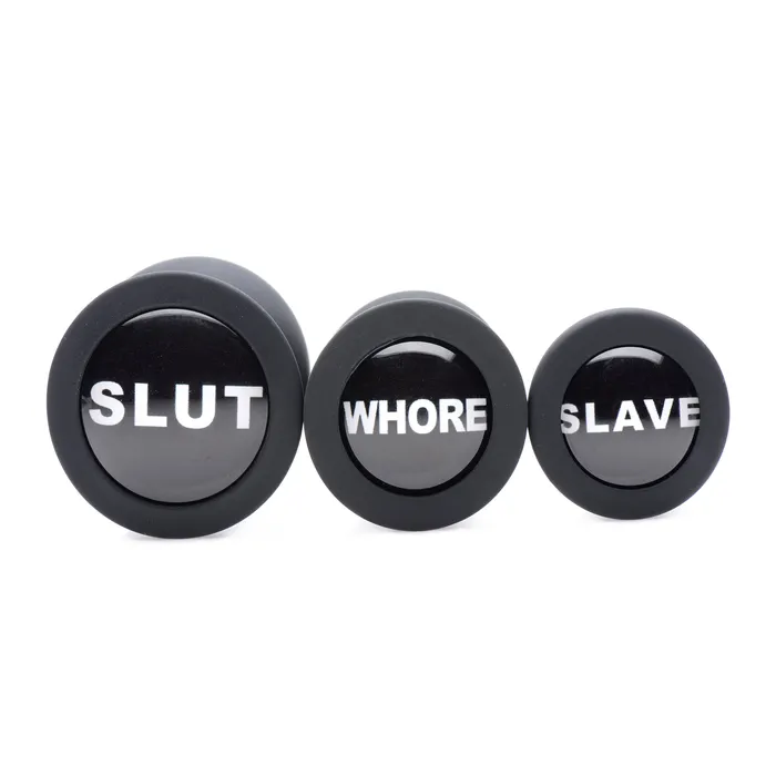 Anal Master Series Dirty Words Anal Plug Set