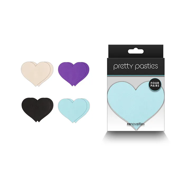 Anal New Sensations Novelties Inc Pretty Pasties Heart I Assorted 4 Pair