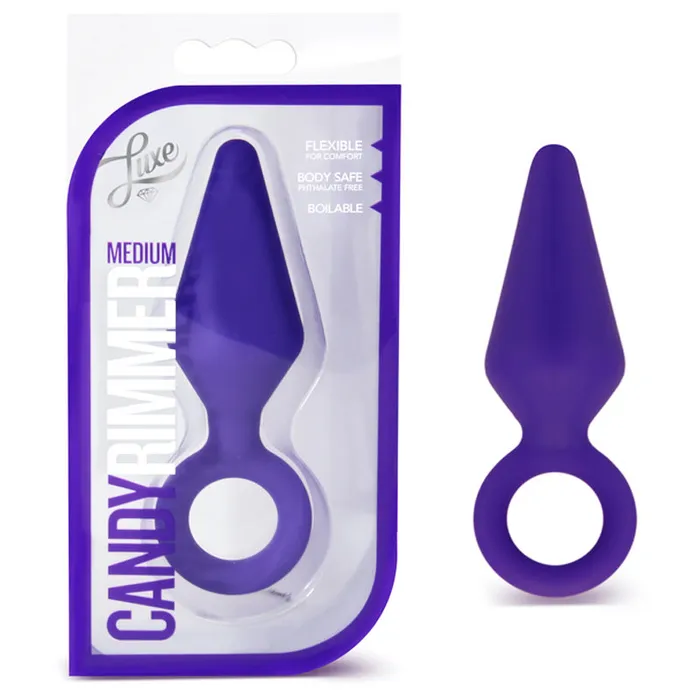 Blush Anal Blush Luxe Candy Rimmer Medium Silicone Anal Plug Purple