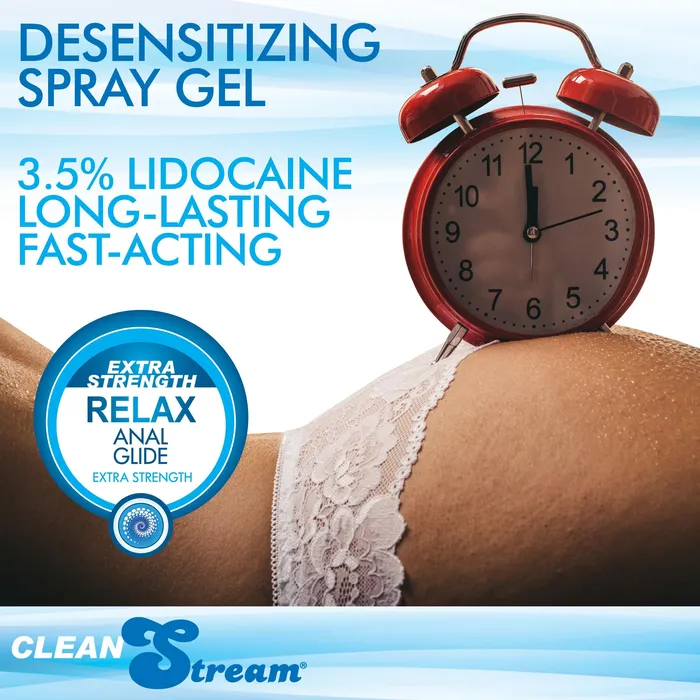 CleanStream Male Sex Toys Relax Extra Strength Anal Lube 44 oz