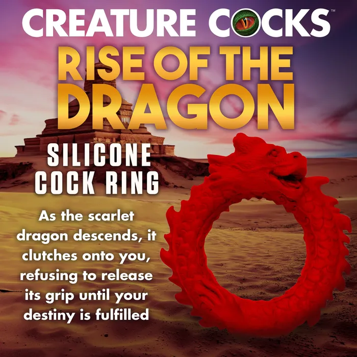 Creature Cocks Male Sex Toys Rise of the Dragon Silicone Cock Ring