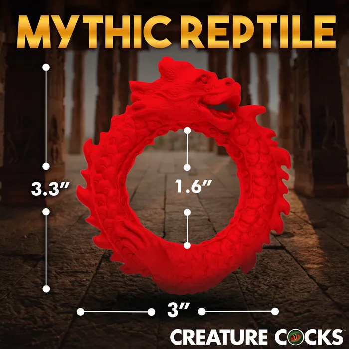 Creature Cocks Male Sex Toys Rise of the Dragon Silicone Cock Ring